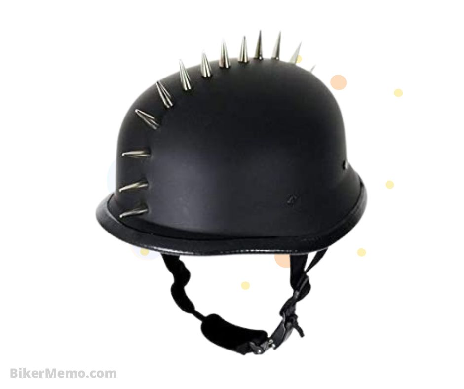 German Style Flat Novelty Skull Cap with Spikes